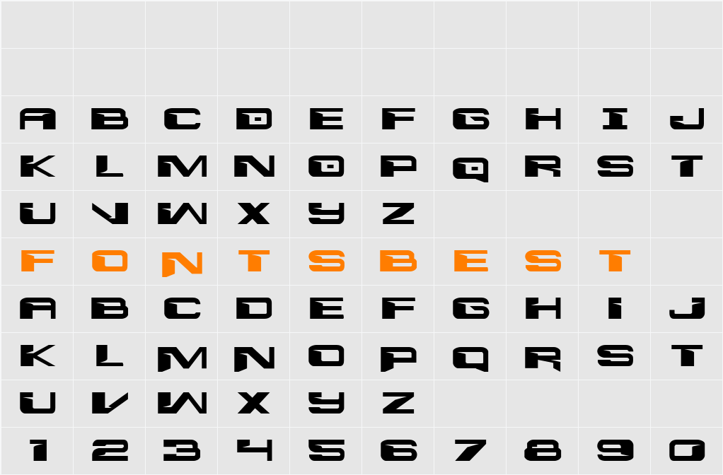 Interdiction Expanded Character Map