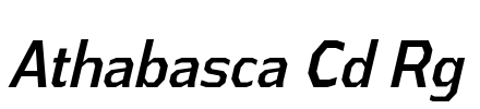 Athabasca Cd Rg Font Image