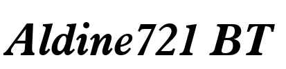 Aldine721 BT Font Image