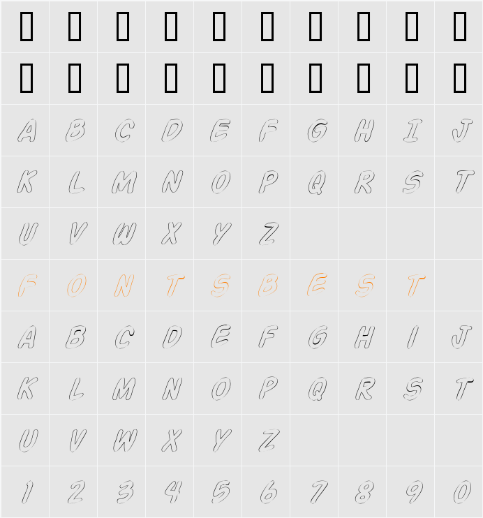 JI-Duller Character Map