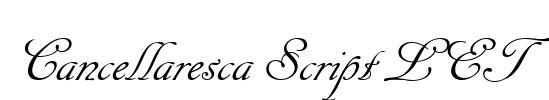 Cancellaresca Script LET