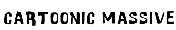 Cartoonic Massive Font Image