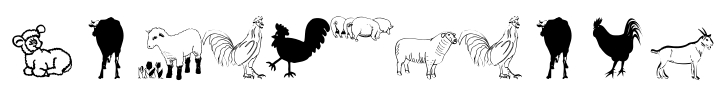 FarmAnimals Font Image