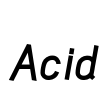 Acid Font Image