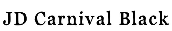 JD Carnival Black Font Image