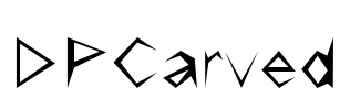 DPCarved Font Image