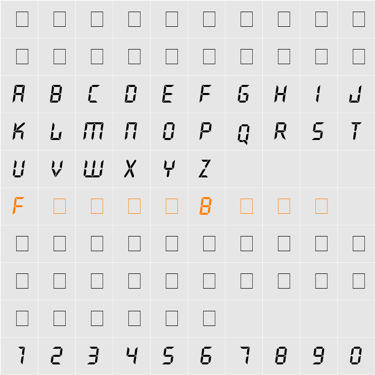 Crystal Character Map