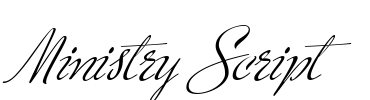 Ministry Script Font Image