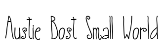 Austie Bost Small World Font Image