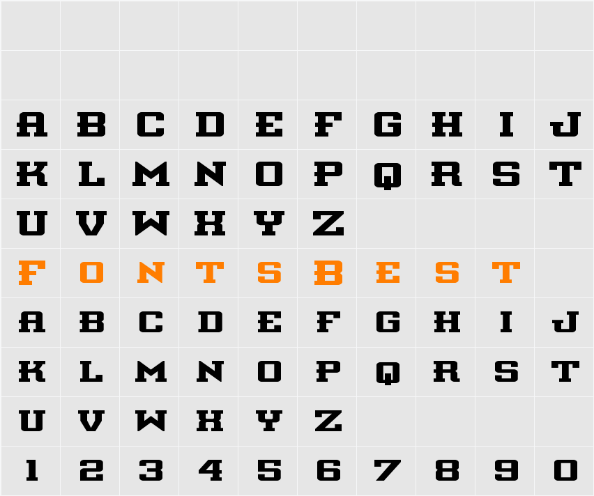 Interceptor Expanded Character Map