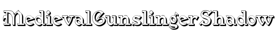 MedievalGunslingerShadow Font Image