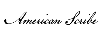 American Scribe Font Image