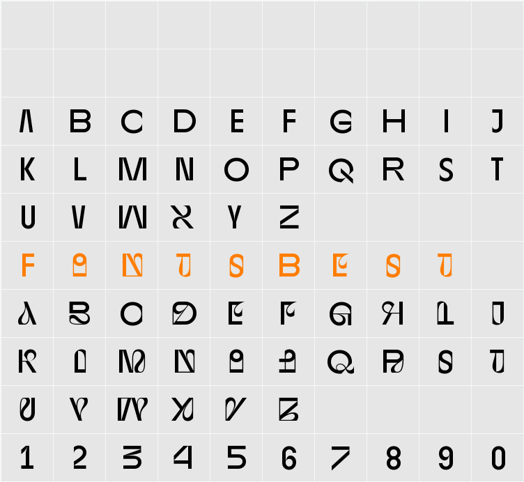 BASE&BLOOM Character Map