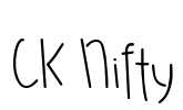 CK Nifty Font Image