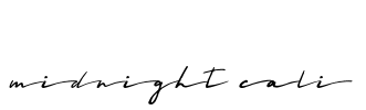 Midnight cali Font Image