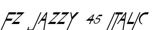 FZ JAZZY 45 ITALIC