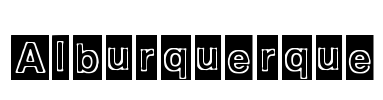 Alburquerque Font Image