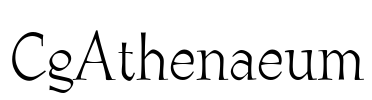 CgAthenaeum Font Image