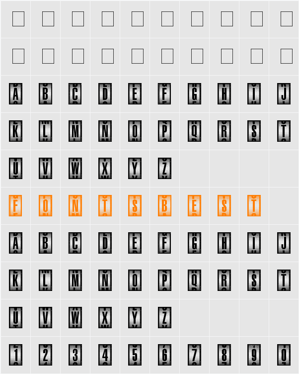 Counter-Dial Character Map