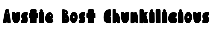 Austie Bost Chunkilicious Font Image