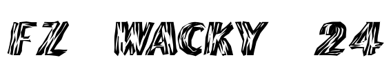 FZ WACKY 24 Font Image