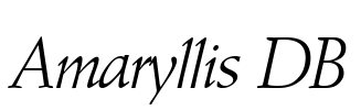 Amaryllis DB Font Image