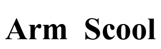 Arm Scool Font Image