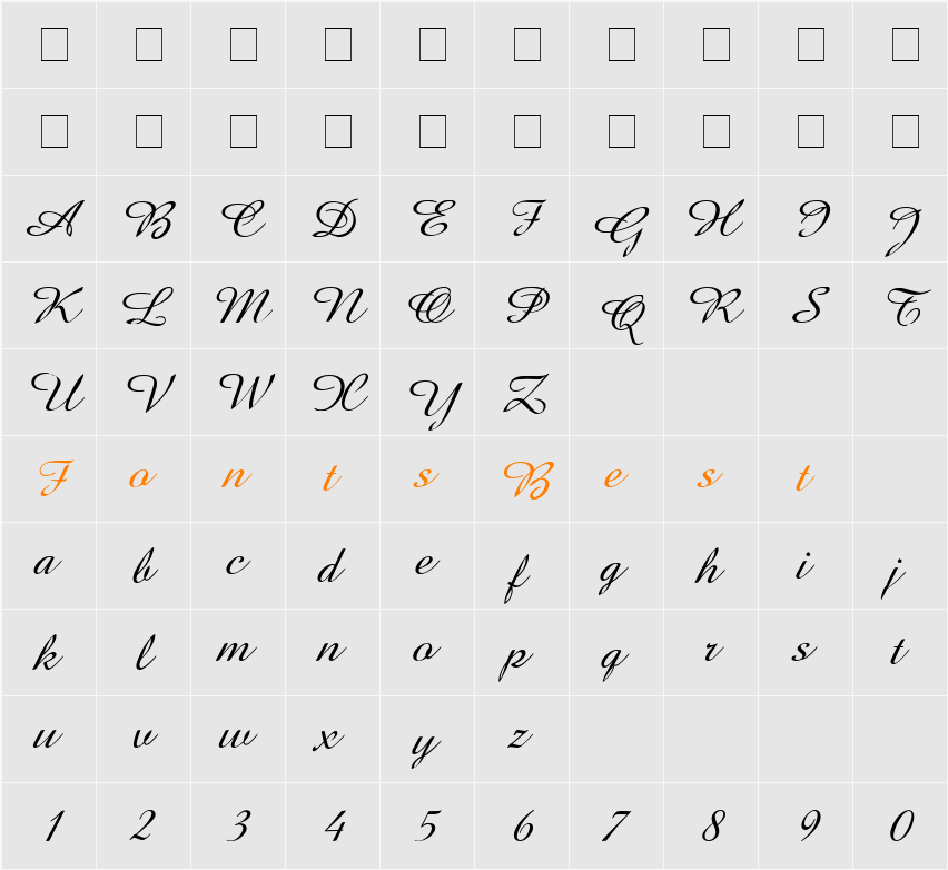 Amaze D Character Map