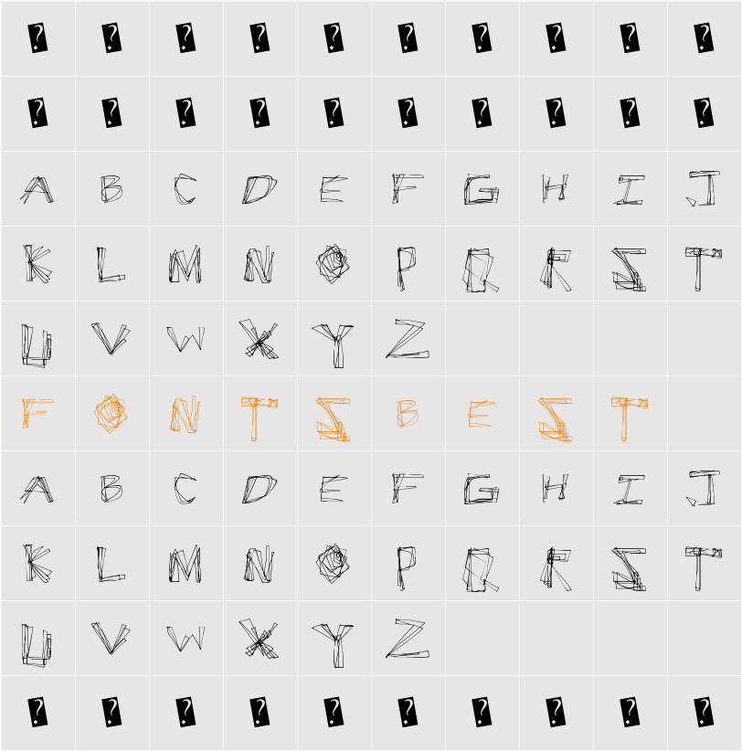 CrackSnacks Character Map