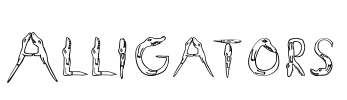 Alligators Font Image