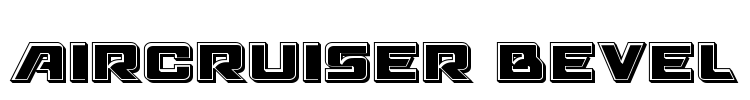 Aircruiser Bevel Font Image