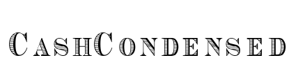 CashCondensed Font Image