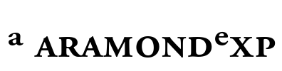 AGaramondExp Font Image