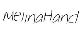 MelinaHand Font Image