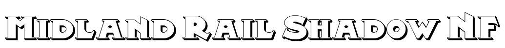 Midland Rail Shadow NF Font Image