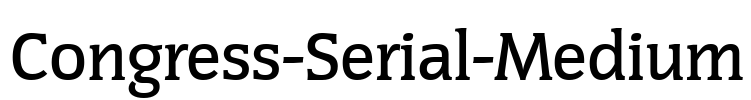 Congress-Serial-Medium Font Image