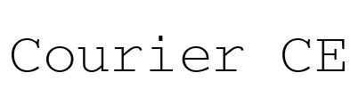 Courier CE Font Image