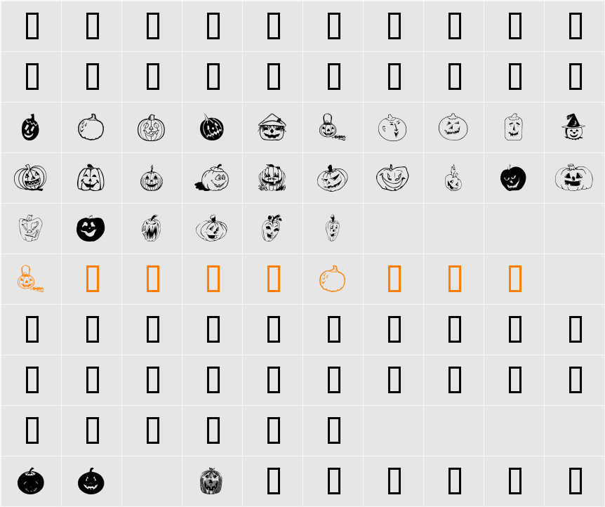 Bumkins Character Map