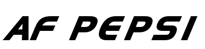 AF PEPSI Font Image