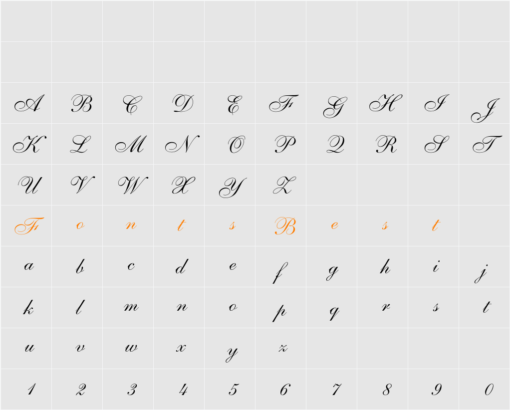 Allegro Character Map