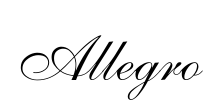 Allegro Font Image