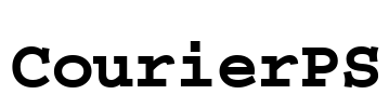 CourierPS Font Image