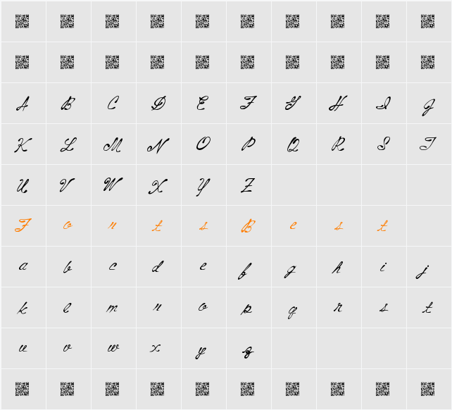 AboveStars Character Map