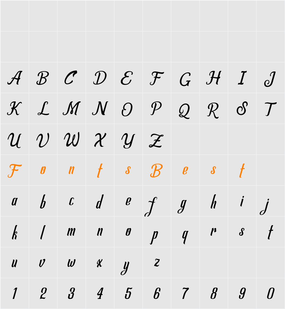 Allema Character Map