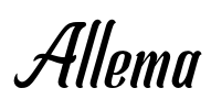 Allema Font Image