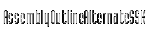 AssemblyOutlineAlternateSSK Font Image