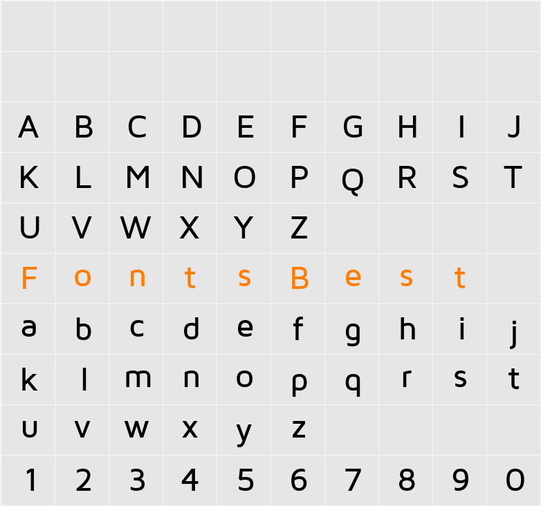 Maven Pro Character Map