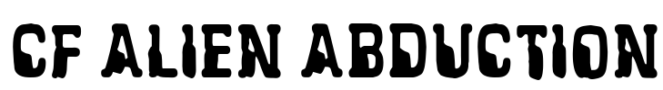 CF Alien Abduction Font Image