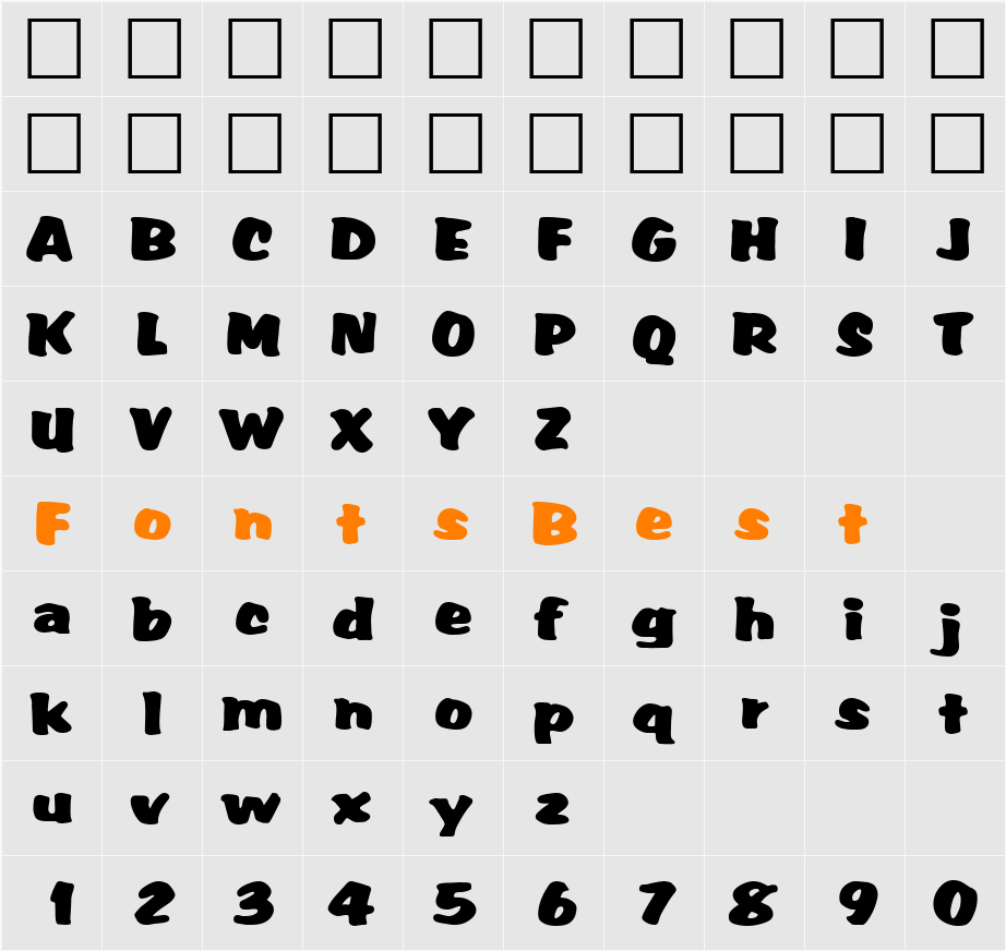 Accent DB Character Map