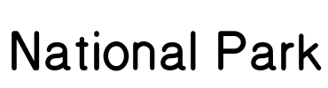 National Park Font Image